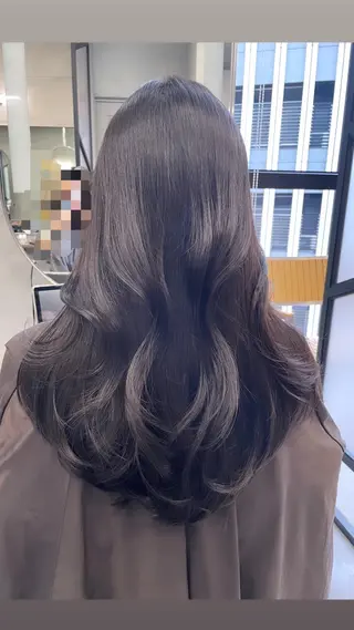ロング 韓国ヘア🦋レイヤー 小林優のヘアスタイル