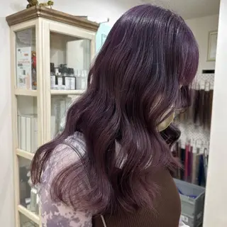 セミロング カラー ORIKA 美容室のヘアスタイル