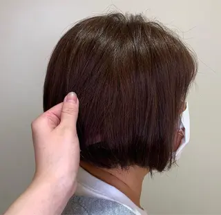 ショート カラー 透明感カラー/ 岡田澪香のヘアスタイル