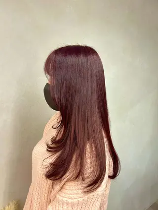 ロング カラー 暖色･似合わせカラー (廣石沙英🎀)のヘアスタイル