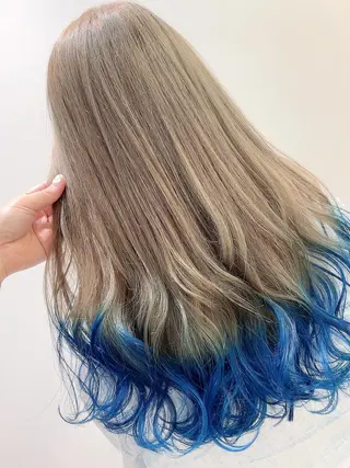 セミロング カラー ヘアアレンジ 新宿color🐝 AYAKA🌈💖のヘアスタイル