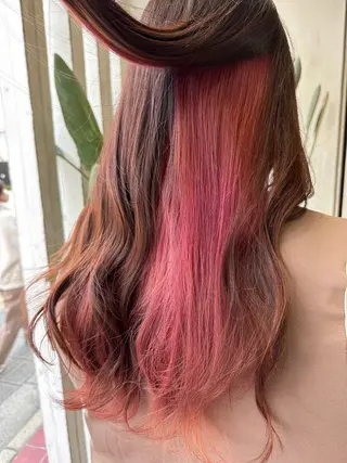 ロング カラー un eye/hai r🎀🪞山﨑愛菜のヘアスタイル