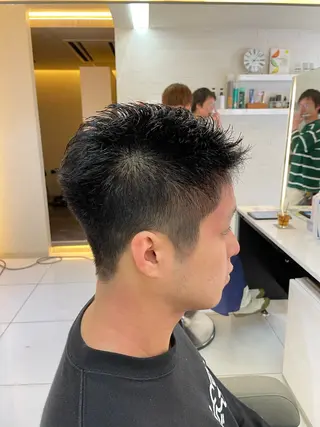 ショート メンズ 髪質改善/縮毛/トリ ートメント/平野広大のヘアスタイル