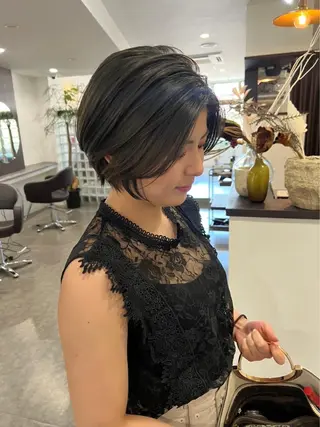 ショート タナカ レイヤのヘアスタイル