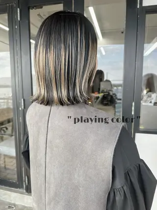 ミディアム 藤本 静香のヘアスタイル