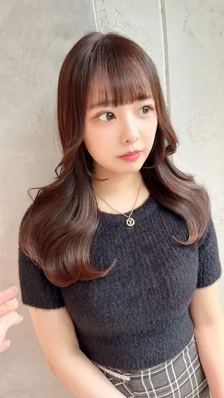 セミロング カラー ♦️髪質改善♦️ 【CHERIM】福島のヘアスタイル