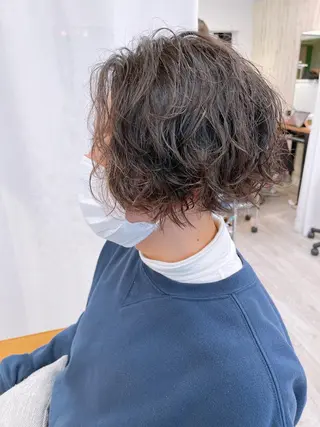 ミディアム パーマ メンズ メンズ専門 Stylist吉川のヘアスタイル