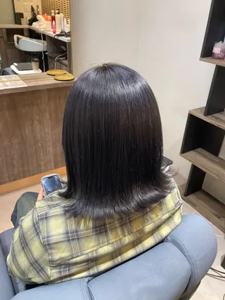 ミディアム ピンクカラー🎀 米津 美佑のヘアスタイル
