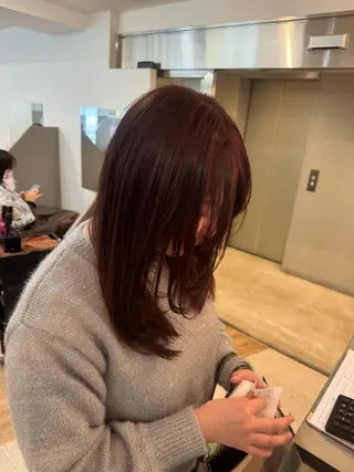 セミロング 加藤 優眞のヘアスタイル