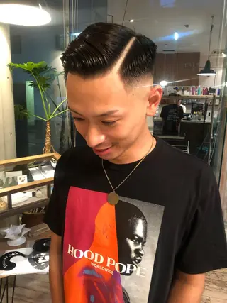 ショート カラー パーマ メンズ BRUNTJET所属・MAEDA MADOKAのヘアスタイル