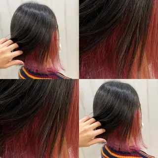 ショート カラー ハイトーン💫 エクステ💫maiのヘアスタイル