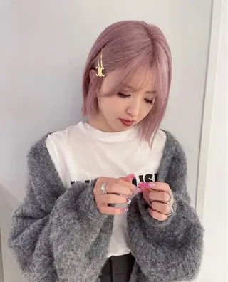 ミディアム カラー 心斎橋/ブリーチ minamiのヘアスタイル