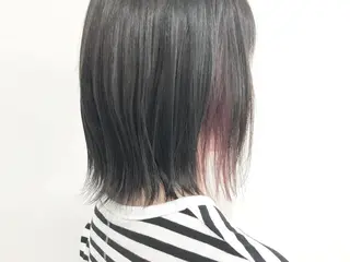 ミディアム カラー パーマ ヘアアレンジ ネイル マツエク・マツパ 川野 彩海のヘアスタイル