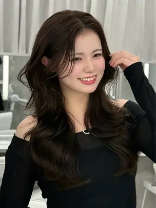 ロング カラー MAEUL luna所属・前髪顔周り/レイヤー 韓国/桔川恒のヘアスタイル