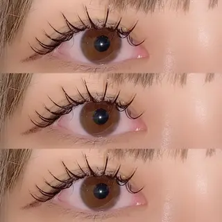 マツエク・マツパ 肌に馴染むハイトーン /ミルクティーカラーのヘアスタイル