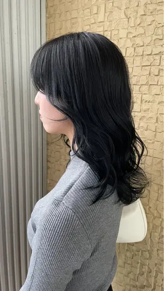 ミディアム カラー { door } Kawasakiのヘアスタイル