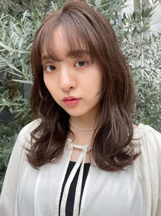 セミロング カラー パーマ yuko🌷マツパ/ パリジェンヌのマツエク・マツパデザイン