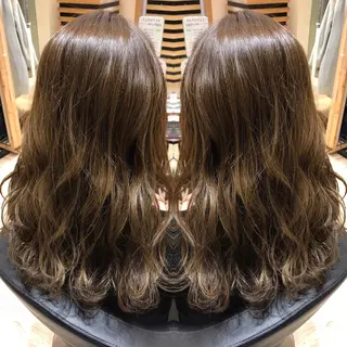 セミロング 大久保 隆蔵のヘアスタイル