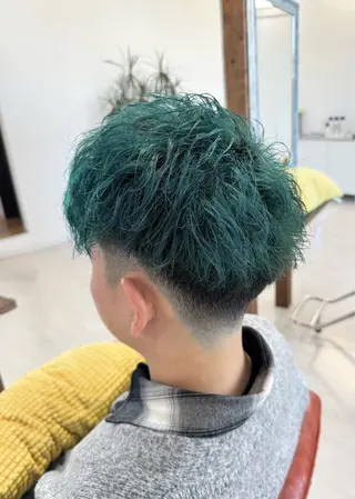 カラー メンズ Salon de Qualia(サロンドクオリア)所属・杉下　涼/ハイトーン /髪質改善/パーマのヘアスタイル