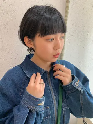 ショート カラー Fuuu《フゥ》所属・シノザキ シンゴのヘアスタイル