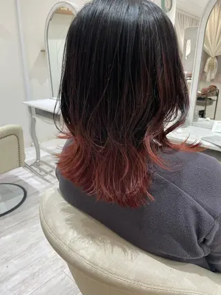 ミディアム カラー ボブ支持率NO1 🌈CHIKAのヘアスタイル