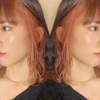 セミロング カラー ヘアアレンジ 竹内啓太 ボブのヘアスタイル