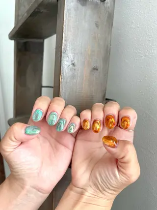 ネイル 甲府市徳行 🧸prunelleのネイルデザイン