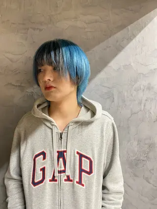 カラー メンズ SUONO所属・ブリーチムラ修正 /ハイトーン/青砥大のヘアスタイル