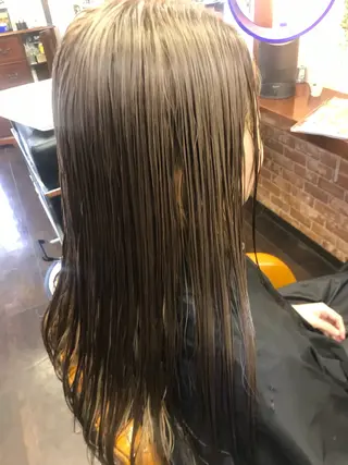 セミロング カラー 桧山 真のヘアスタイル