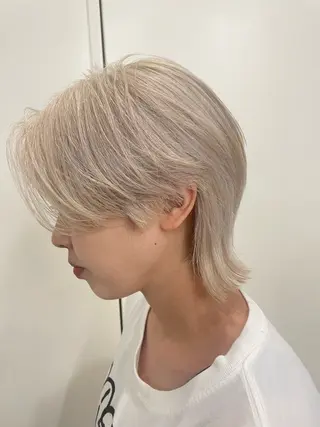 ショート カラー ハイトーン/レイヤー 🌸さくらのヘアスタイル