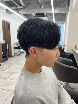 ショート パーマ メンズ 🏆メンズヘア特化 🥇代表りんぺーのヘアスタイル