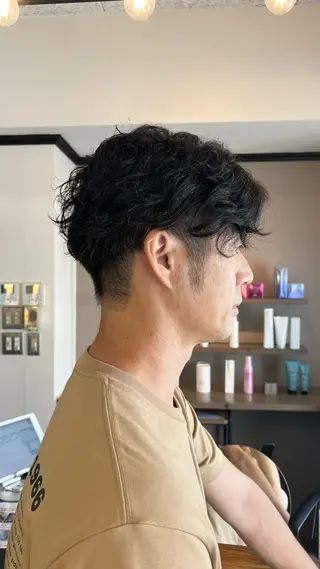 パーマ メンズ VISEO ／ Suzuのヘアスタイル