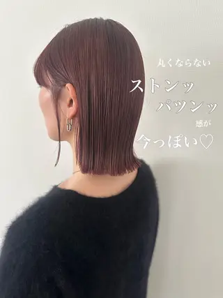 ミディアム 藤本 静香のヘアスタイル