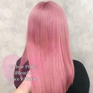 セミロング カラー 💕ブリーチ/ヘアメ 🎀YUUKAのヘアスタイル