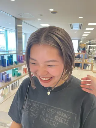 ショート カラー 暖色レイヤー 🥀REIRIのヘアスタイル