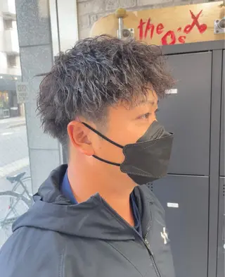 ショート カラー パーマ ヘアアレンジ メンズ 歩くパワースポット 🦋KAHOのヘアスタイル