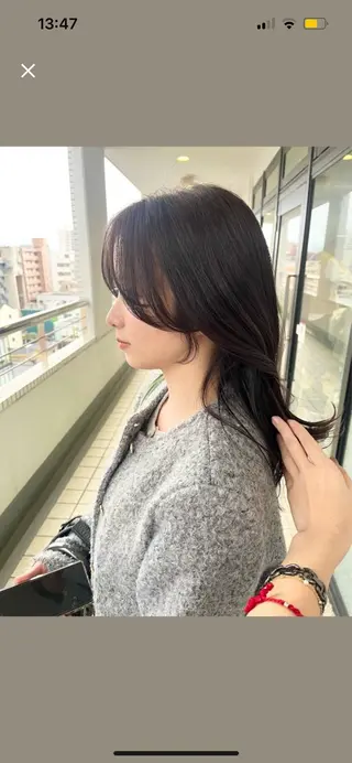 ロング 髪質改善×韓国ヘア 🫧天神美容室のヘアスタイル
