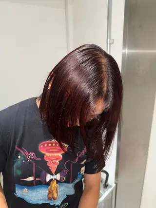 ミディアム HAZEL 博多所属・SHIORI/ 博多美容室のヘアスタイル