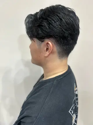 メンズ ルートプラス所属・‪✂︎‬TAIKI‪ パーマ/ハイライトのヘアスタイル