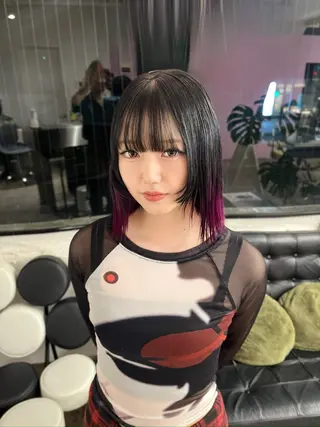 ミディアム カラー TOTA 唯一無二カラーのヘアスタイル