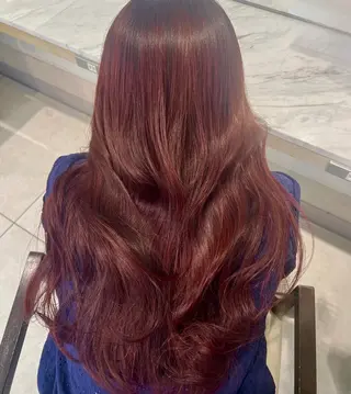 ロング カラー Euphoria新宿店所属・新宿/透明感カラー/ 縮毛矯正/SHOKIのヘアスタイル