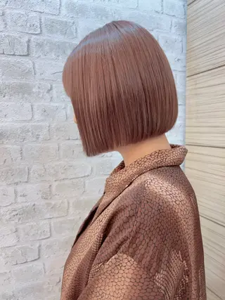 ショート カラー hair salon e.m.所属・浅田 楓のヘアスタイル