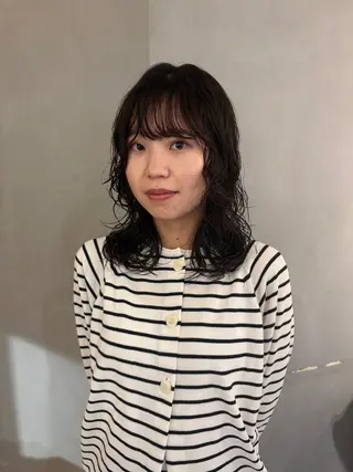 ミディアム パーマ/ボブ,ロング ヤマシタミウ🌀のヘアスタイル