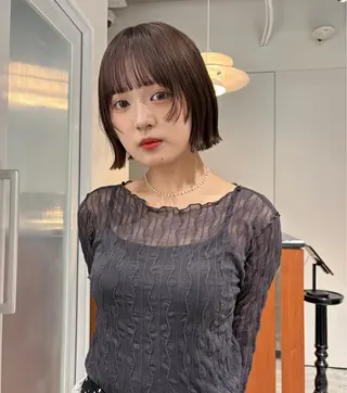 ショート カラー 原 菜帆のヘアスタイル
