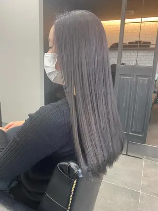 ロング maco 艶感ハイトーン🦋のヘアスタイル