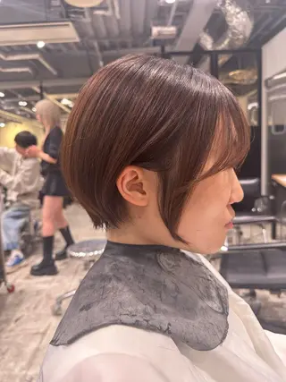 ショート 🌷モア 🌷暖色カラー・ボブのヘアスタイル