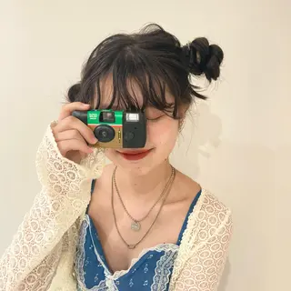 ミディアム ヘアアレンジ octo所属・梅澤 杏菜のヘアスタイル