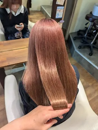 ロング 髪質改善&白髪ぼかし カラー♡店長みやけ♡のヘアスタイル