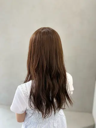 ロング ブリーチなし透明感 カラー✨横山 佳希のヘアスタイル