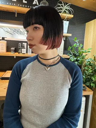 ミディアム カラー Rico / bob/グレージュのヘアスタイル